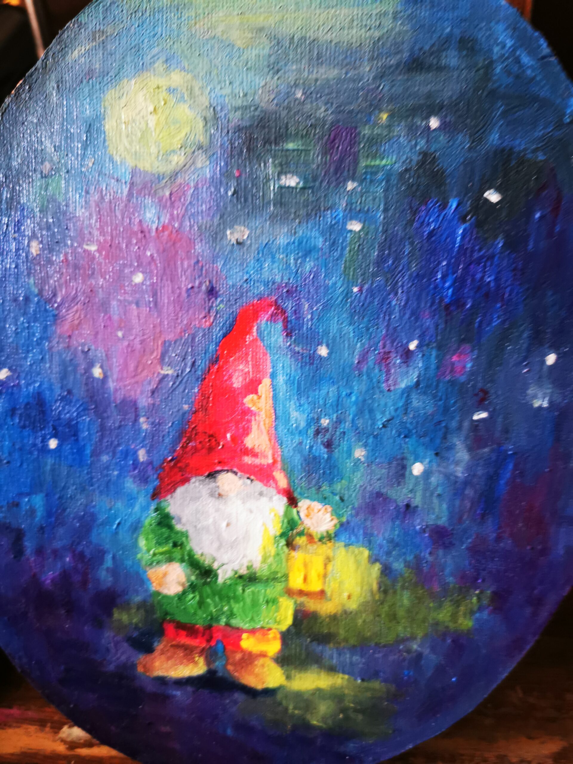 アトリエ林わたしに ついてきて～～💛可愛い道案内の小人の絵が でき